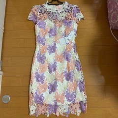 新品 バイカラー ドレスワンピース 新品 定価2万