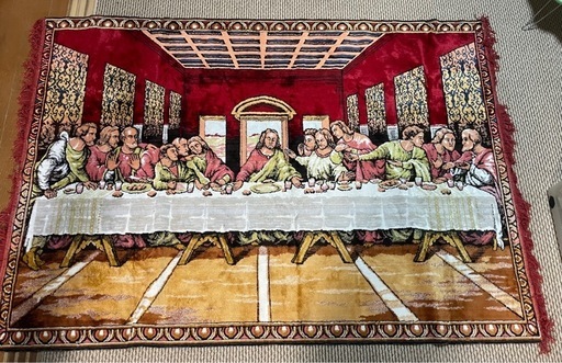 最後の晩餐 レオナルド・ダ・ヴィンチ 絨毯 ラグ インテリア イタリア