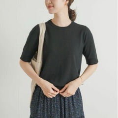 URBAN RESEARCH DOORS コットンハーフスリーブニット