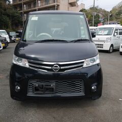 (6416) 24万　H.24(2012)年　日産 ルークス ハイウェイスター　AT　ナビ、TV付　黒　走行165,660KMの画像