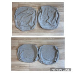【終了】ベルメゾン　ソファーカバー分割タイプ　本体・クッション5点フルセット2.5〜3人掛け用の画像