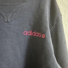 adidas アディダス トレーナー スウェット メンズ 紺 ネイビー 綿の画像