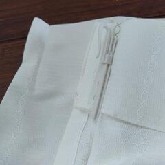 遮光カーテンとレースカーテン　長いタイプの画像