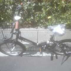 整備済み中古自転車　20インチ　税別￥15.800-　Volkswagen 　折り畳み自転車　 外装6段　ブラック406の画像