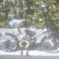 整備済み中古自転車　20インチ　税別￥15.800-　Volkswagen 　折り畳み自転車　 外装6段　ブラック406の画像