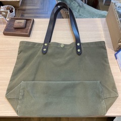 D7036【イルビゾンテ】トートバッグ オリーブ×こげこげ茶の画像