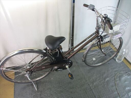E212　★整備済み　中古電動自転車　パナソニック　VIVI　DXシティ　ブラウン★【27インチ　8.9Ah】