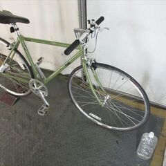E213★　訳アリ新古車　36800円★整備済み スポーツ自転車 FUJI　ストロール　カーキ【ピストバイク】の画像