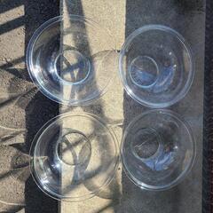 ガラスボール　4個　IWAKI　内径23cm