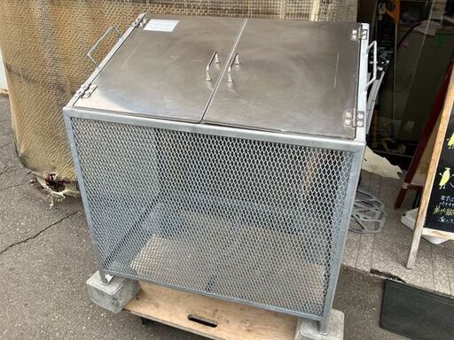 ②株式会社サンカ☆ダストBOX-S 330L ゴミカゴ ゴミステーション ゴミボックス 設置型