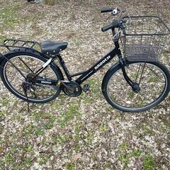 自転車　26インチ　かご付き　鍵付き　ギア付き
