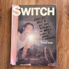 SWITCH 1999年  Vincent Gallo 特集