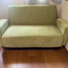 コンパクトソファ　グリーン　