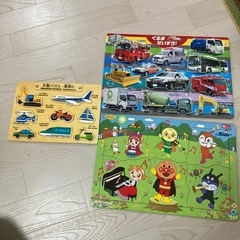 アンパンマン6ピース　はたらくくるま9ピース板パズルセット