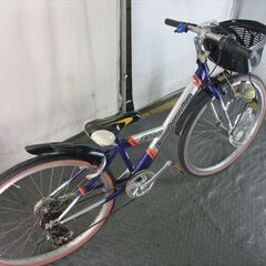 E222★　9800円★整備済み 中古子供自転車 ブリヂストン　エコチャンピオン　シルバー【26インチ 】の画像