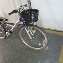 E222★　9800円★整備済み 中古子供自転車 ブリヂストン　エコチャンピオン　シルバー【26インチ 】の画像