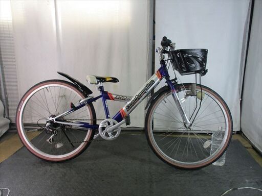 E222★　9800円★整備済み 中古子供自転車 ブリヂストン　エコチャンピオン　シルバー【26インチ 】