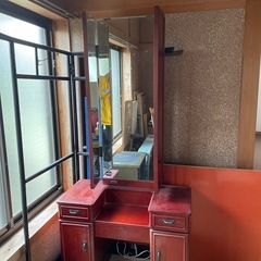 【引き渡し決まらなければ処分】化粧台　メイク台　ドレッサー　三面鏡の画像