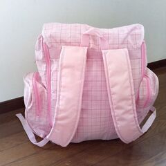 【相談中】ELLE　小学生・女の子向け・ピンク　宿泊用・遠足用リュック　ナップザックの画像