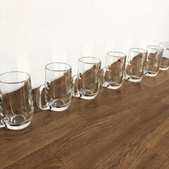 アサヒビール生中ジョッキ7個セット　金文字樽型スーパードライジョ...