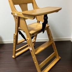 澤田木工所 ベビーチェア  ハイチェア　天然木製