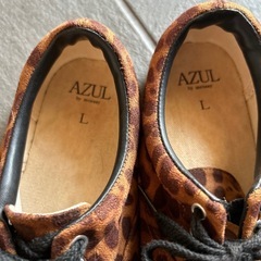 AZULヒョウ柄スニーカーの画像