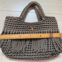 ハンドメイド　Tシャツヤーン　ズパゲッティバッグの画像
