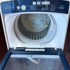 AQUA GLASS TOP 5.0kg 洗濯機 本体 AQW-BK50Gの画像