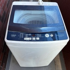 AQUA GLASS TOP 5.0kg 洗濯機 本体 AQW-BK50Gの画像