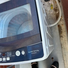 AQUA GLASS TOP 5.0kg 洗濯機 本体 AQW-BK50Gの画像