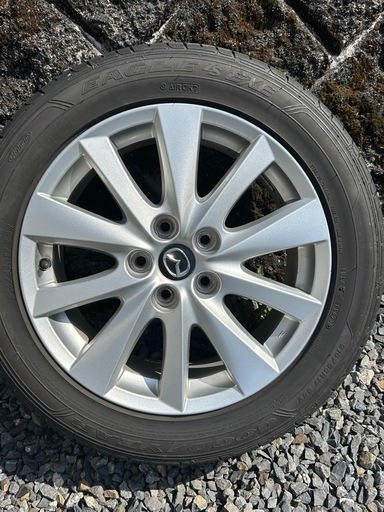 4/10　あと1日で掲載終了します。中古ノーマルタイヤ17インチ　　マツダホイール