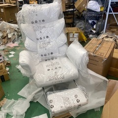  新品　組み立て済み　‎LS-66BG1 Dowinx ゲーミングチェア 通気ファブリック 調節可能な肘掛 135度リクライニング 極上の座り心地 オフィスチェア 個別サポート 人間工学 ハイバック 肉厚クッション 広幅座面 安心なPP綿 コイルスプリング オットマンの画像