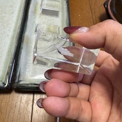 予約席　ガラス　置物 3この画像
