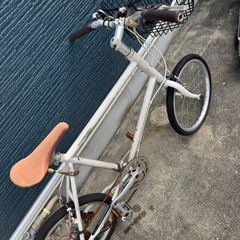 自転車　白　