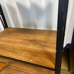 ラック　木　ブラック　アイアン　の画像