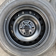 FJクルーザー純正17インチスチールホイール　225/60R17夏タイヤセット　ハイエース等にの画像