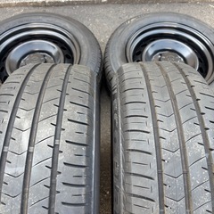FJクルーザー純正17インチスチールホイール　225/60R17夏タイヤセット　ハイエース等にの画像