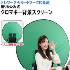 【取引完了】 グリーンバック椅子にかけられます！の画像