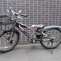 子供用自転車　20インチ　6段ギア　補助輪サービス　コスモフュー...