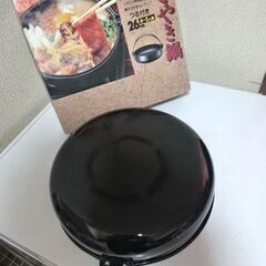 未使用に近いコルティナ すきやき鍋 26センチ つる付き ニューシルバーストーンの画像