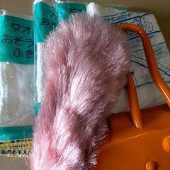 5玉手箒（皮巻き）棕櫚ほうき/山本勝之助商店 かねいち ブリキ ちりとり 雑巾の画像