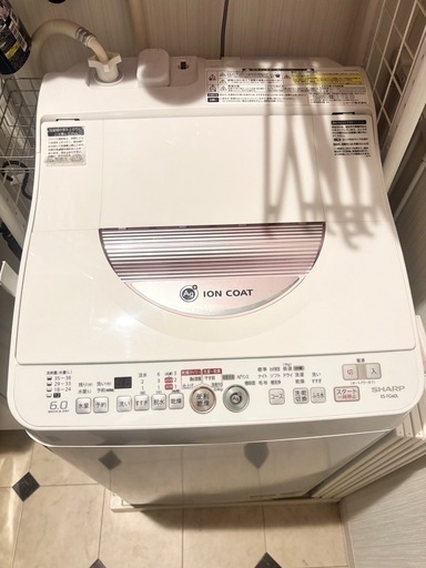 【決まりました】✨6kgシャープ 全自動.乾燥.洗濯機 イオンコート付き