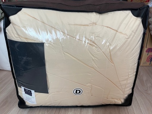 高級寝具　ハンガリーマザーグースダウン95　羽毛掛け布団ダブル　富士新幸30万円