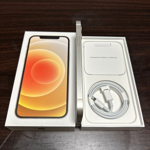 【美品・箱あり】iPhone12 /64GB 人気のホワイト❗️