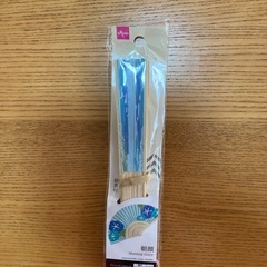 紙扇子（21cm、朝顔）