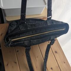 本皮トートバッグ〈ブラック〉の画像