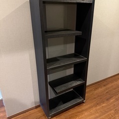 デザイン棚　ウッド×ガラス