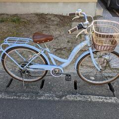 24型　ブルー　イオンバイク　マハロエル　自転車