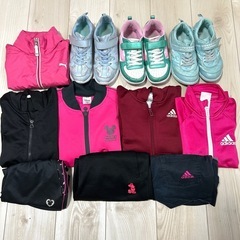 子供服女の子130-140cm スポーツウェアまとめ売り11点の画像