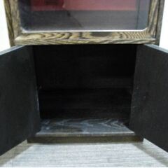 時代物　レトロ　茶箪笥　飾り棚　ガラス戸　キャビネット　和タンス　水屋箪笥　古家具　古民家　収納家具　茶棚　和家具の画像